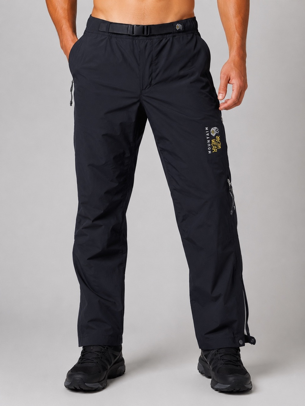 Mountain Hardwear Men’s Waterproof Rain Pants – XXL – Black Full-Zip Outdoor